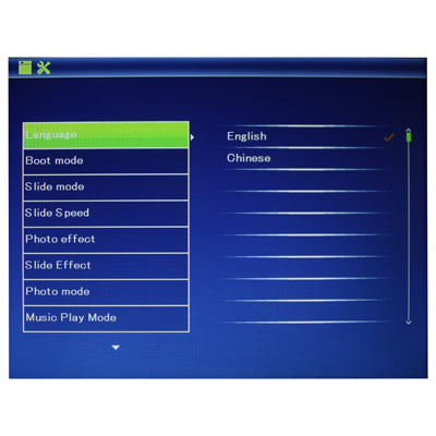 8 inch Digital Picture Frame with Remote Control Support SD / MMC / MS Card and USB (8009B)(Black)