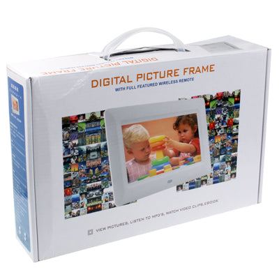 8 inch Digital Picture Frame with Remote Control Support SD / MMC / MS Card and USB (8009B)(Black)