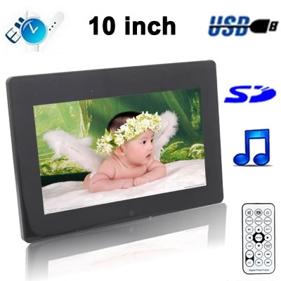 10 inch Digital Picture Frame Support SD / MMC / MS Card and USB(1011B)(Black)