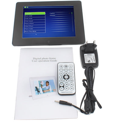 8 inch Digital Picture Frame with Remote Control Support SD / MMC / MS Card and USB (8006B)(Black)