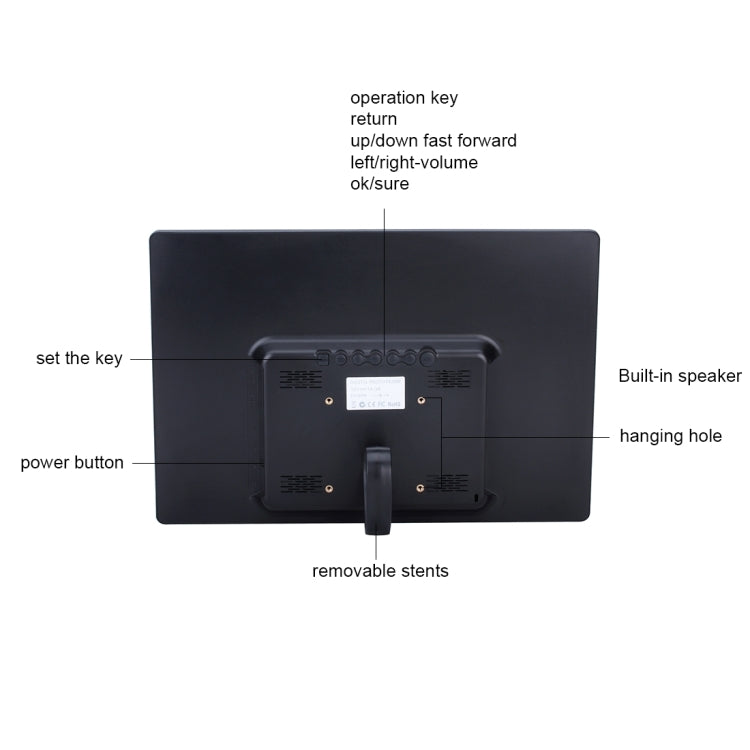 15 inch Digital Picture Frame with Remote Control Support SD / MMC / MS Card and USB ,