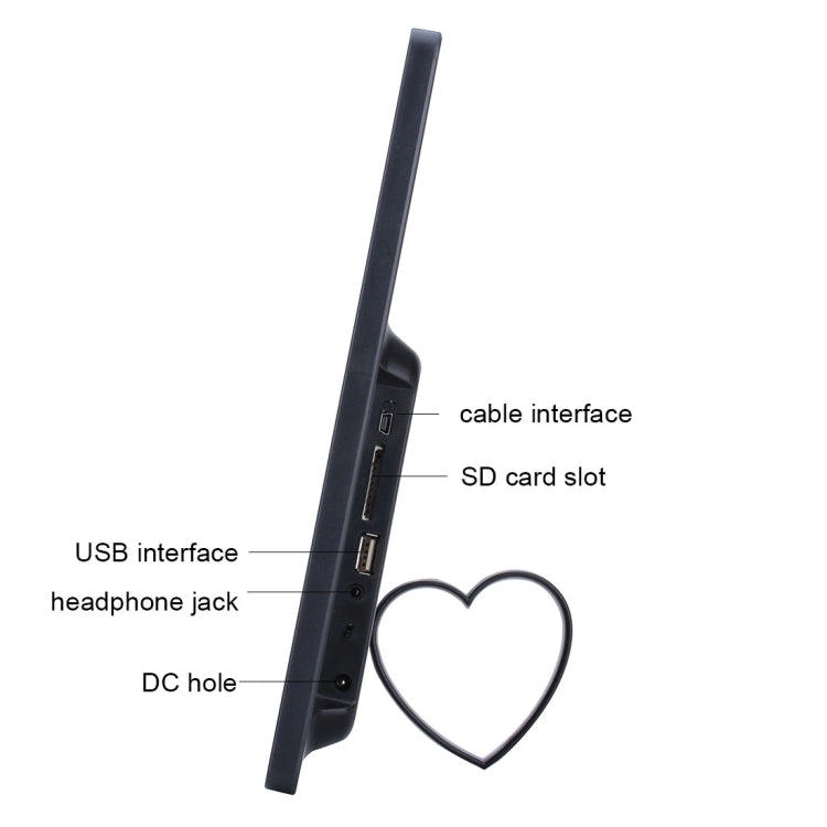 15 inch Digital Picture Frame with Remote Control Support SD / MMC / MS Card and USB ,