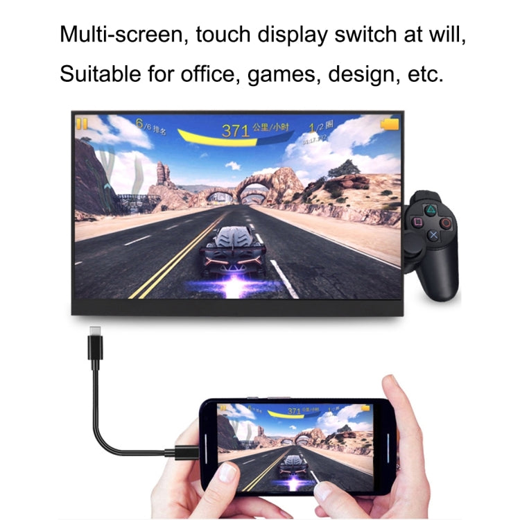 15.6 inch 1080P LED Portable Display Support HDR(Black)