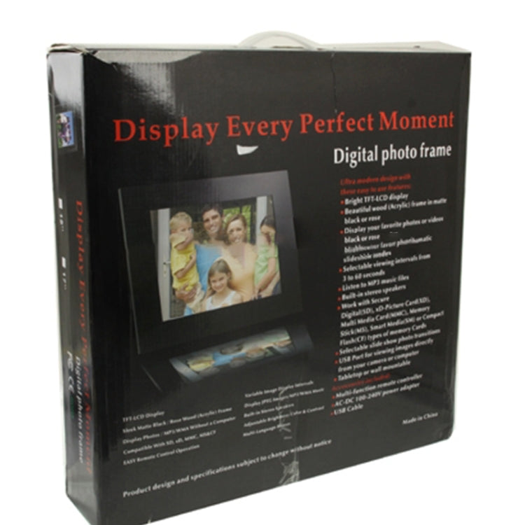 15.0 inch Digital Picture Frame with Remote Control Support SD / MMC / MS Card and USB , White (1502)(White)