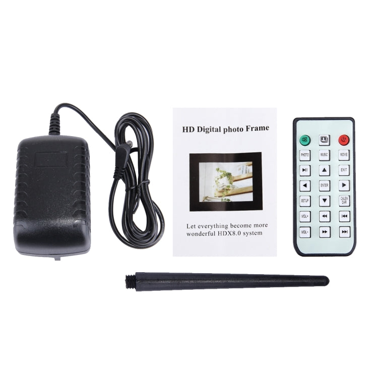 15.0 inch Digital Picture Frame with Remote Control Support SD / MMC / MS Card and USB , Black (1500)(Black)