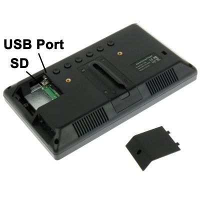7 inch 800x480/16:9 LCD Digital Picture Frame with Holder & Remote Control Support SD / MMC / MS Card and USB (POP-701)
