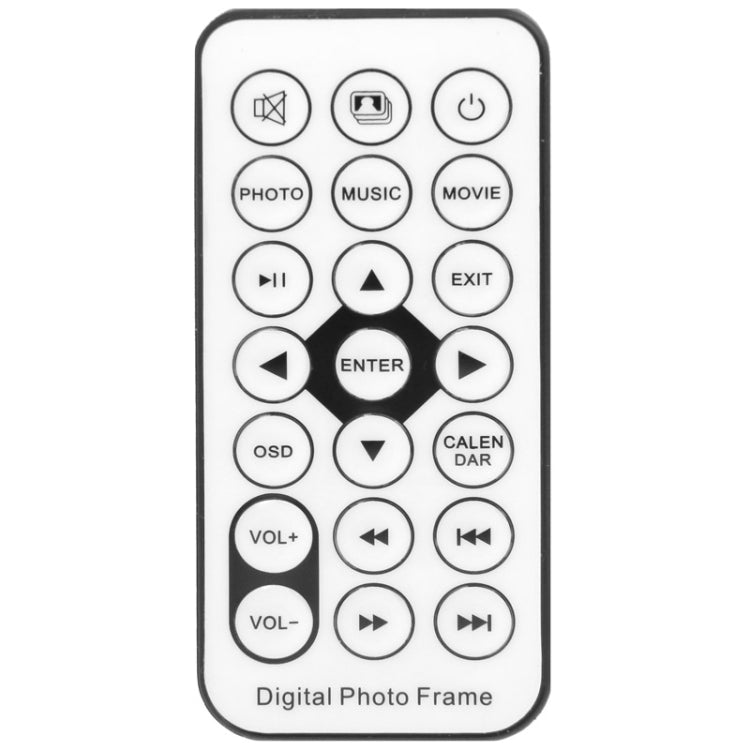 12.1 inch TFT LCD Display Multi-media Digital Photo Frame with Holder & Music & Movie Player / Remote Control Function, Support USB / SD / MMC / MS Card Input, Built in Stereo Speaker (H3D-9524)(White)