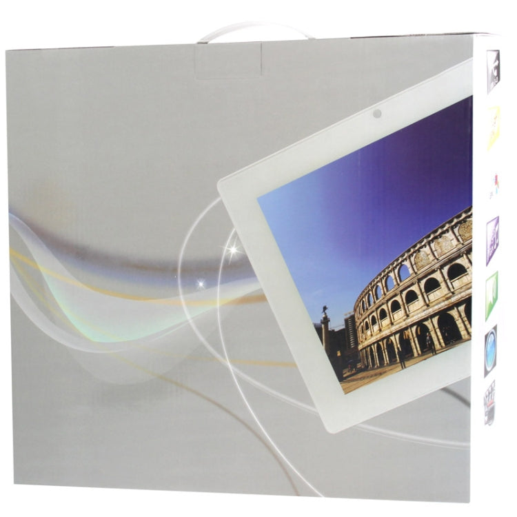 12.1 inch TFT LCD Display Multi-media Digital Photo Frame with Holder & Music & Movie Player / Remote Control Function, Support USB / SD / MMC / MS Card Input, Built in Stereo Speaker (H3D-9524)(White)
