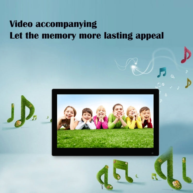 15.6 inch 1920 x 1080 16:9 LED Full HD Widescreen Suspensibility Digital Photo Frame with Holder & Remote Control, Support SD / MicroSD / MMC / MS / USB Flash Disk(Black)