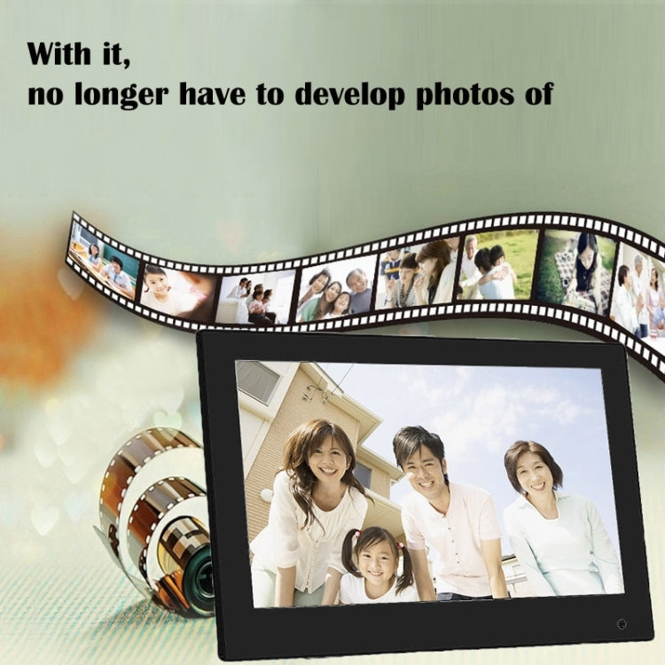 15.6 inch 1920 x 1080 16:9 LED Full HD Widescreen Suspensibility Digital Photo Frame with Holder & Remote Control, Support SD / MicroSD / MMC / MS / USB Flash Disk(Black)