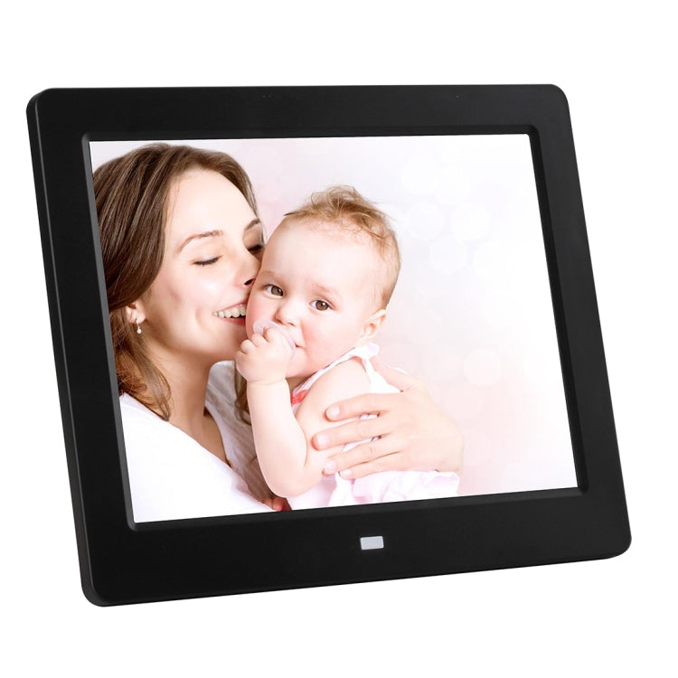 8 inch LED Display Multi-media Digital Photo Frame with Holder & Music & Movie Player, Support USB / SD