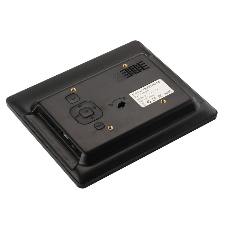 8 inch LED Display Multi-media Digital Photo Frame with Holder & Music & Movie Player, Support USB / SD