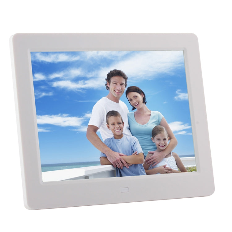 8 inch LED Display Multi-media Digital Photo Frame with Holder & Music & Movie Player, Support USB / SD