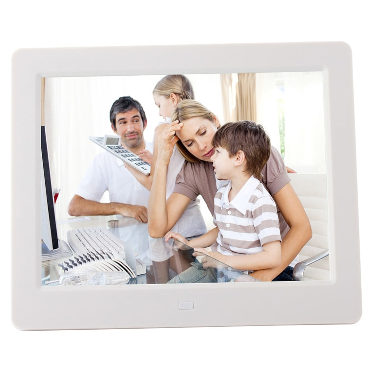 8 inch LED Display Multi-media Digital Photo Frame with Holder & Music & Movie Player, Support USB / SD