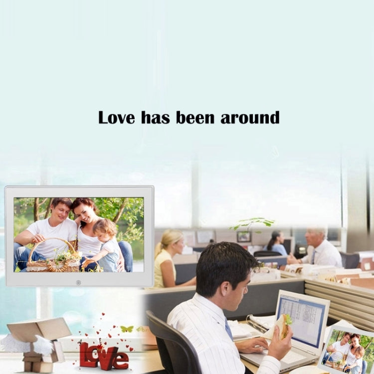 7 inch LED Display Multi-media Digital Photo Frame with Holder & Music & Movie Player, Support USB / SD / SDHC / MMC Card Input(Silver)