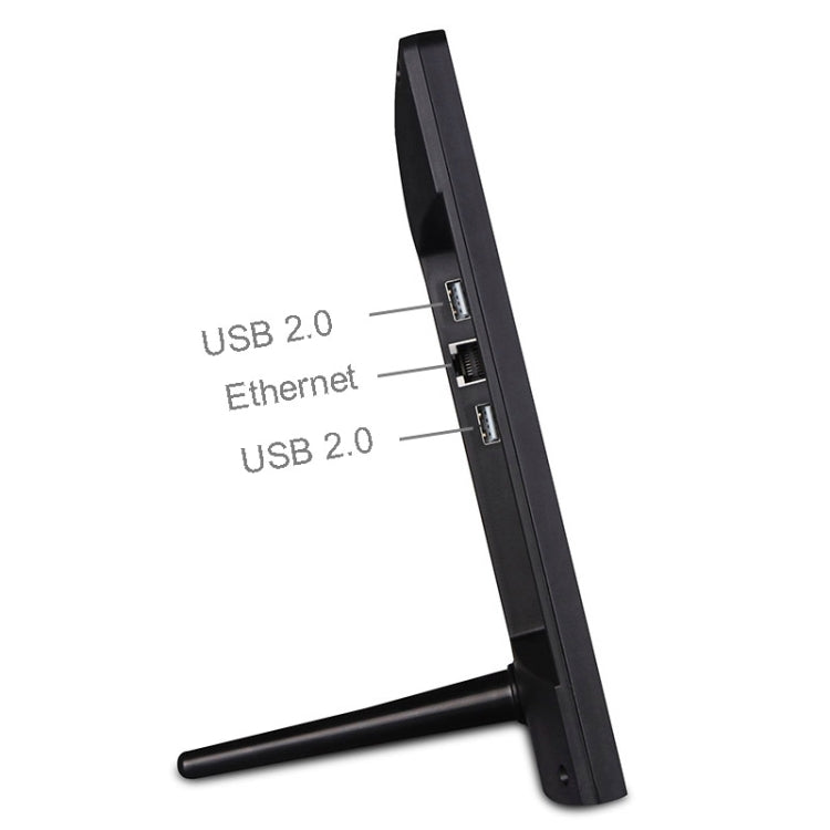 HSD-P537 Touch Screen All in One PC with Holder, 2GB+16GB, 15.6 inch Full HD 1080P Android 6.0 Quad Core Cortex A17 1.8GHz, Support Bluetooth, WiFi, SD Card, USB OTG(Black)