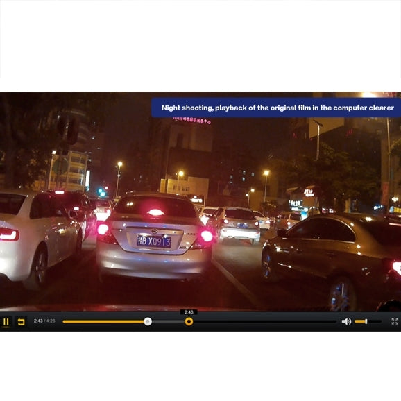 GEBITE G906 Full HD 1080P 4.3 inch Screen Display Bluetooth Vehicle DVR, 160 Degree Wide Angle Viewing, Support Handsfree / Loop Recording / Motion Detection / Lock Screen Function