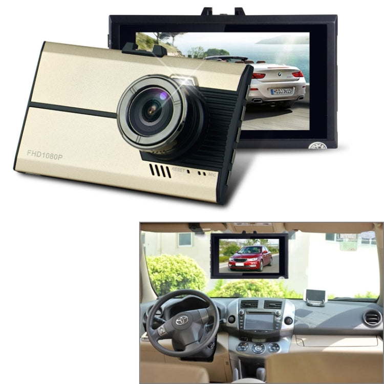 GEBITE G660 Full HD 1080P 3.0 inch Screen Display Vehicle DVR, 160 Degree Wide Angle Viewing, Support Loop Recording / Motion Detection / G-sensor / Lock Screen Function / Night Vision / Parking Guard