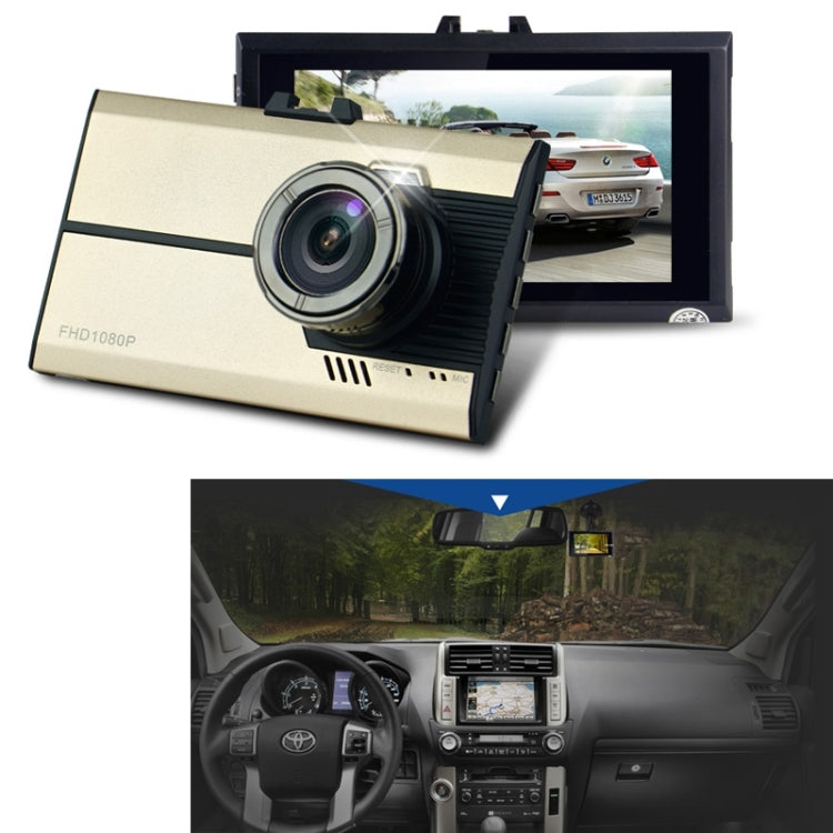 GEBITE G660 Full HD 1080P 3.0 inch Screen Display Vehicle DVR, 160 Degree Wide Angle Viewing, Support Loop Recording / Motion Detection / G-sensor / Lock Screen Function / Night Vision / Parking Guard