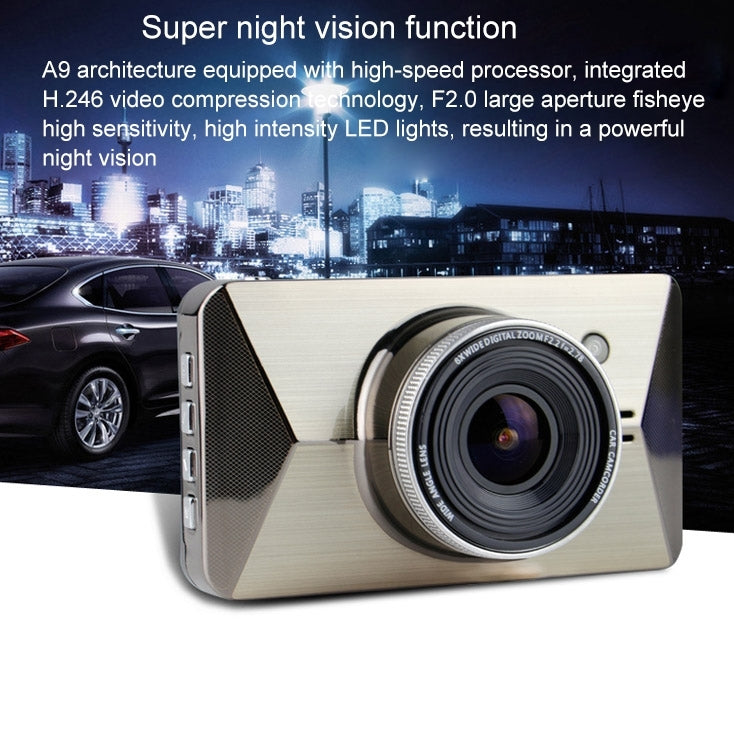 GEBITE G680 Full HD 1080P 3.0 inch Screen Display Vehicle DVR, 170 Degree Wide Angle Viewing, Support Loop Recording / Motion Detection / HDMI Output / Lock Screen Function / Parking Guard / Night Vision / G-Sensor