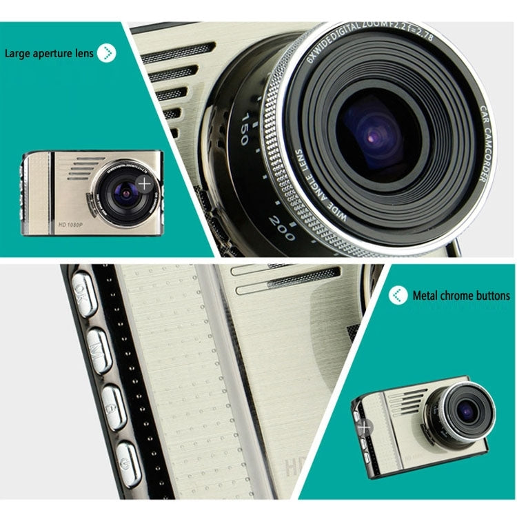 GEBITE G685 Full HD 1080P 3.0 inch Screen Display Vehicle DVR, 170 Degree Wide Angle Viewing, Support Loop Recording / Motion Detection / Parking Guard / Lock Screen Function / Night Vision / G-sensor / HDMI Output