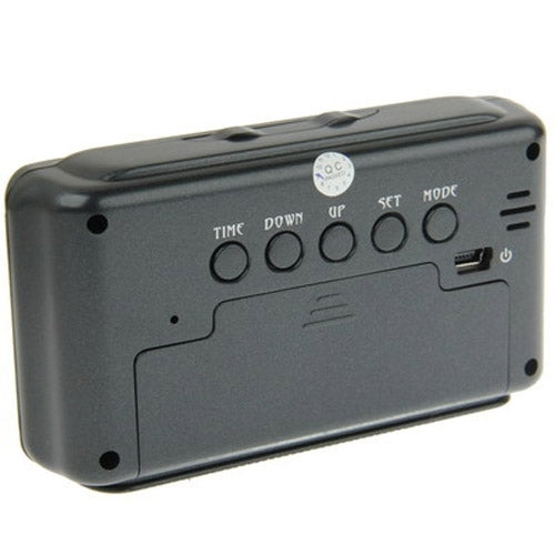 R6 1080P H.264 Fashion Safety Alarm Clock WiFi Camera, Alarm Clock / Date Display / Night Vision  / Motion Detection / Video Recording Function, Support TF Card(Black)