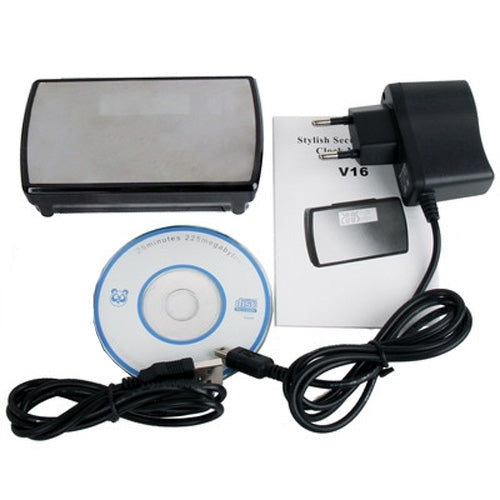 R16 1080P H.264 Fashion Safety Alarm Clock WiFi Camera, Alarm Clock / Date Display / Night Vision  / Motion Detection / Video Recording Function, Support TF Card(Black)