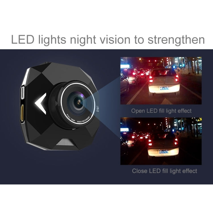 GEBITE G907 Full HD 1080P 2.4 inch Screen Display Vehicle DVR, 160 Degree Wide Angle Viewing, Support Loop Recording / Motion Detection / Parking Guard / G-Sensor / Lock Screen Function