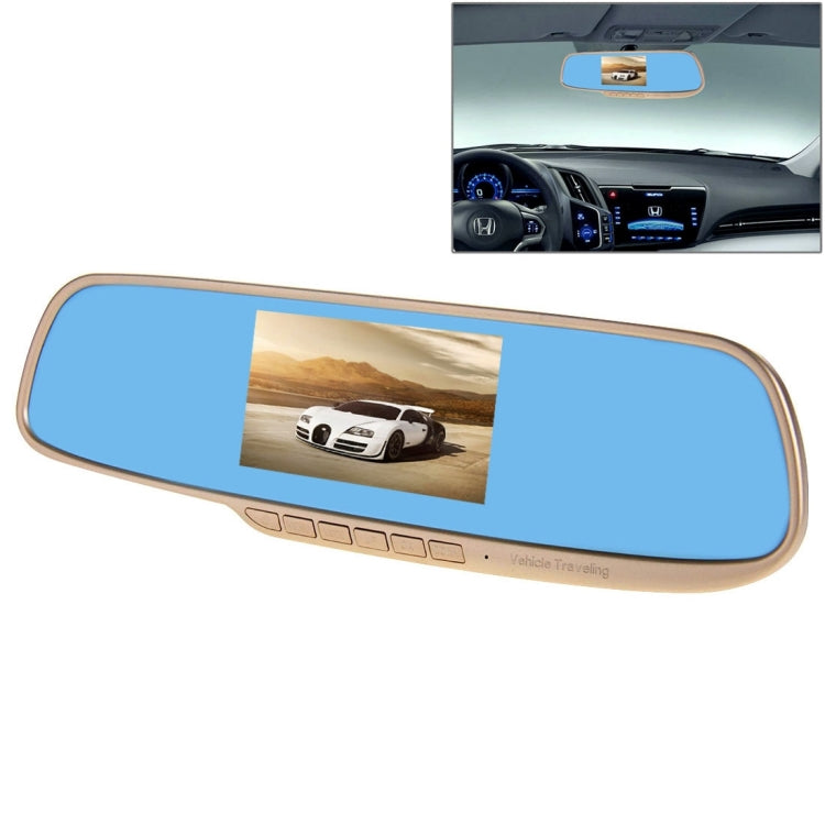 G831 HD 1080P 4.3 inch Screen Display Rearview Mirror Vehicle DVR, Novatek 96223 Programs, 120 Degree A+ Wide Angle Viewing, Support Loop Recording / Motion Detection Function