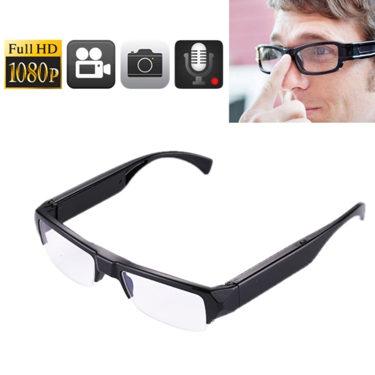 Full HD 1080P 5.0 Mega Pixels CMOS Glasses / Mini DVR Recorder Camera with Audio / Video Recording / Photo Function, Support TF Card up to 32GB