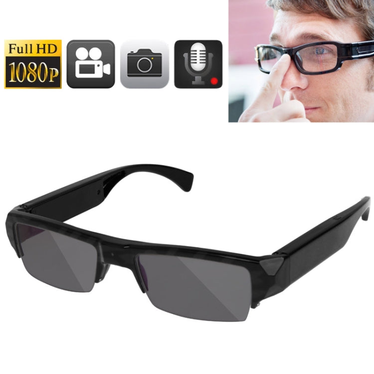 Full HD 1080P 5.0 Mega Pixels CMOS Glasses / Mini DVR Recorder Camera with Audio / Video Recording / Photo Function, Support TF Card up to 32GB