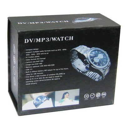 Mini DVR Wrist Watch Recorder Camera, Built in 4GB TF Card