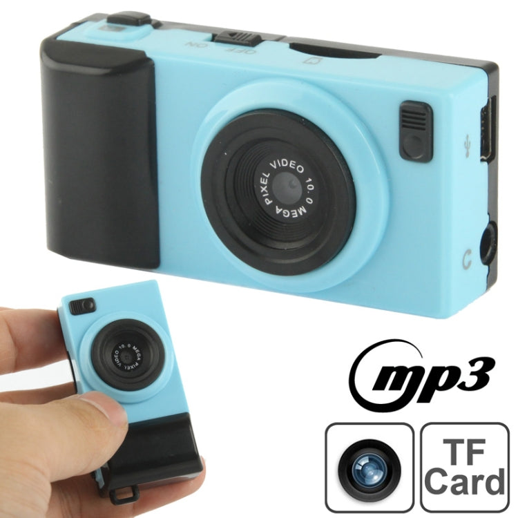 DV02 Camera Style Mini DVR / MP3 Player, 0.3 Mega Pixels Camera, Support TF Card