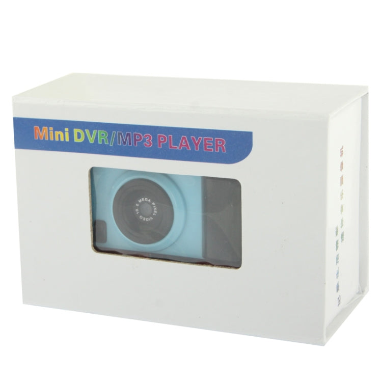 DV02 Camera Style Mini DVR / MP3 Player, 0.3 Mega Pixels Camera, Support TF Card