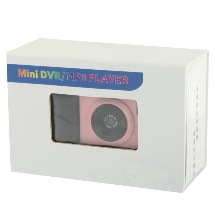 DV02 Camera Style Mini DVR / MP3 Player, 0.3 Mega Pixels Camera, Support TF Card