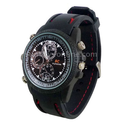 Waterproof Mini DVR Wrist Watch Recorder Camera, Support Motion Detecting Function, Built in 4GB memory, Format: AVI 720*480,30fps.