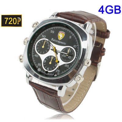720P Watch Camera with Waterproof Function, Built in 4GB Memory