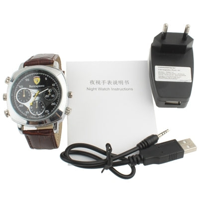 720P Watch Camera with Waterproof Function, Built in 4GB Memory