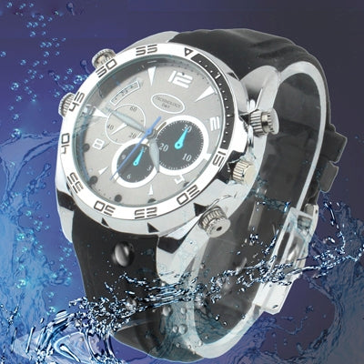Full HD 1080P IR Night Vision Watch DVR Camera with Waterproof Function, Built in 4GB Memory, IR distance: 1m(Black)