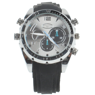 Full HD 1080P IR Night Vision Watch DVR Camera with Waterproof Function, Built in 4GB Memory, IR distance: 1m(Black)