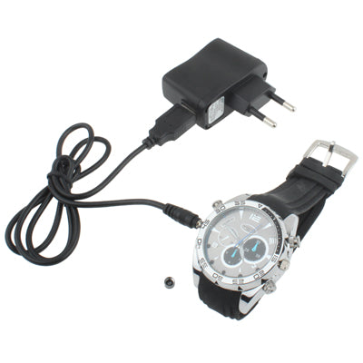 Full HD 1080P IR Night Vision Watch DVR Camera with Waterproof Function, Built in 4GB Memory, IR distance: 1m(Black)