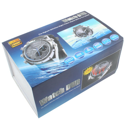 Full HD 1080P IR Night Vision Watch DVR Camera with Waterproof Function, Built in 4GB Memory, IR distance: 1m(Black)