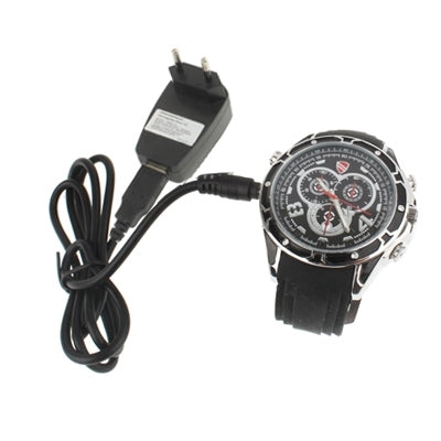 Full HD 1080P IR Night Vision Watch DVR Camera with Voice Control / Video Recording / Photo taking / PC Camera / Waterproof Function(Black)