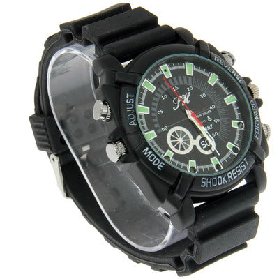 1080P DV DVR Camcorder Watch with Waterproof / Voice Recording / Photo Taking Function , Built-in 8GB Memory, AVI Video Format