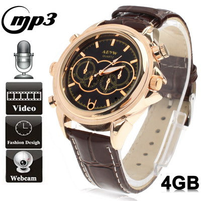 DV DVR Camcorder Watch with MP3 Motion Detection Auto Recording / Voice Recording / Photo Taking Function , Built-in 4GB Memory, AVI Video Format