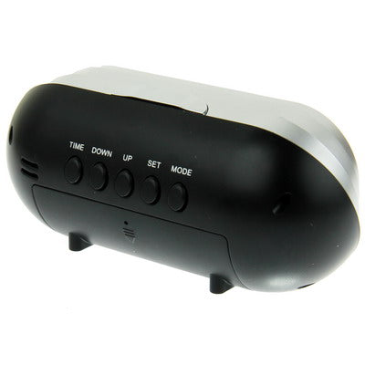 V9 1080P Multi-Functional Table Clock Camera Mini DVR with Remote Control , Voice Broadcast / Motion Detection, Support TF Card(White)