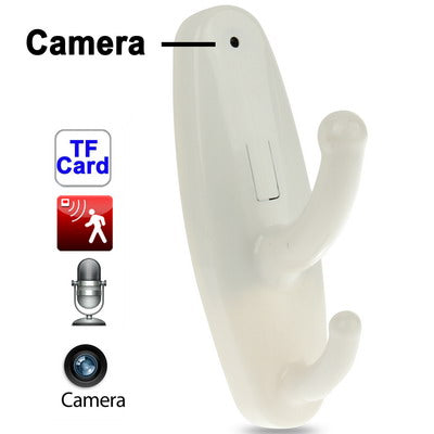 J018 White , 720x480 Clothes Hook Camera Mini DV Digital Video Camera With Motion Detection(White)