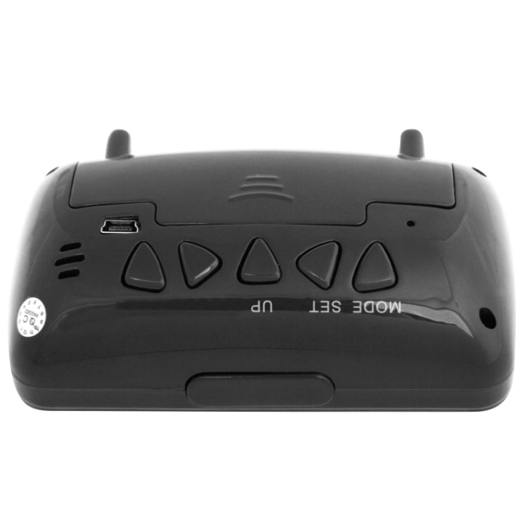 Full HD 1080P 5.0 Mega Pixels CMOS Black Pearl RF Alarm Clock / Mini DVR Recorder Camera with IR Night Vision / Motion Detection / Photo / Temperature Display, Support TF Card up to 32GB(Black)
