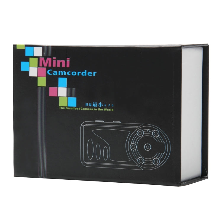 720*480P Mini Metal Thumb DV Camcorder Sport Camera with Night Vision & TF Card Slot & 5 LED, Built in Microphone(Black)