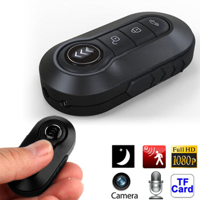 Ultra-HD 1080P Remote Control Camcorder Camera Mini DV with Night Vision / Motion Detection / Record / Shock Status Function, Support TF Card (K1)(Black)